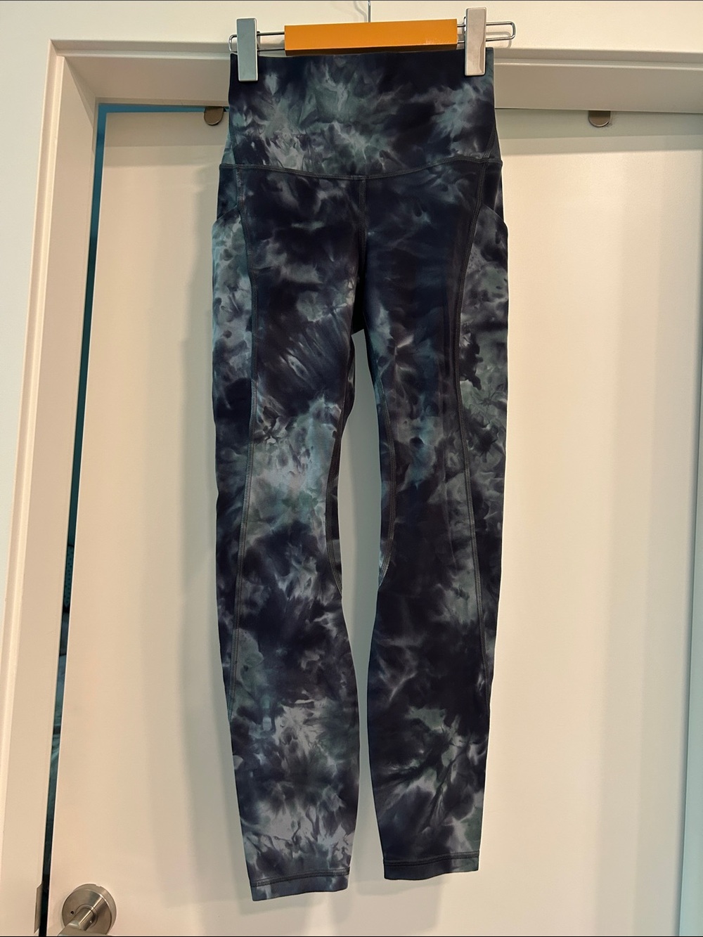 Lululemon Tie-Dye High-Waist Leggings Green & Black